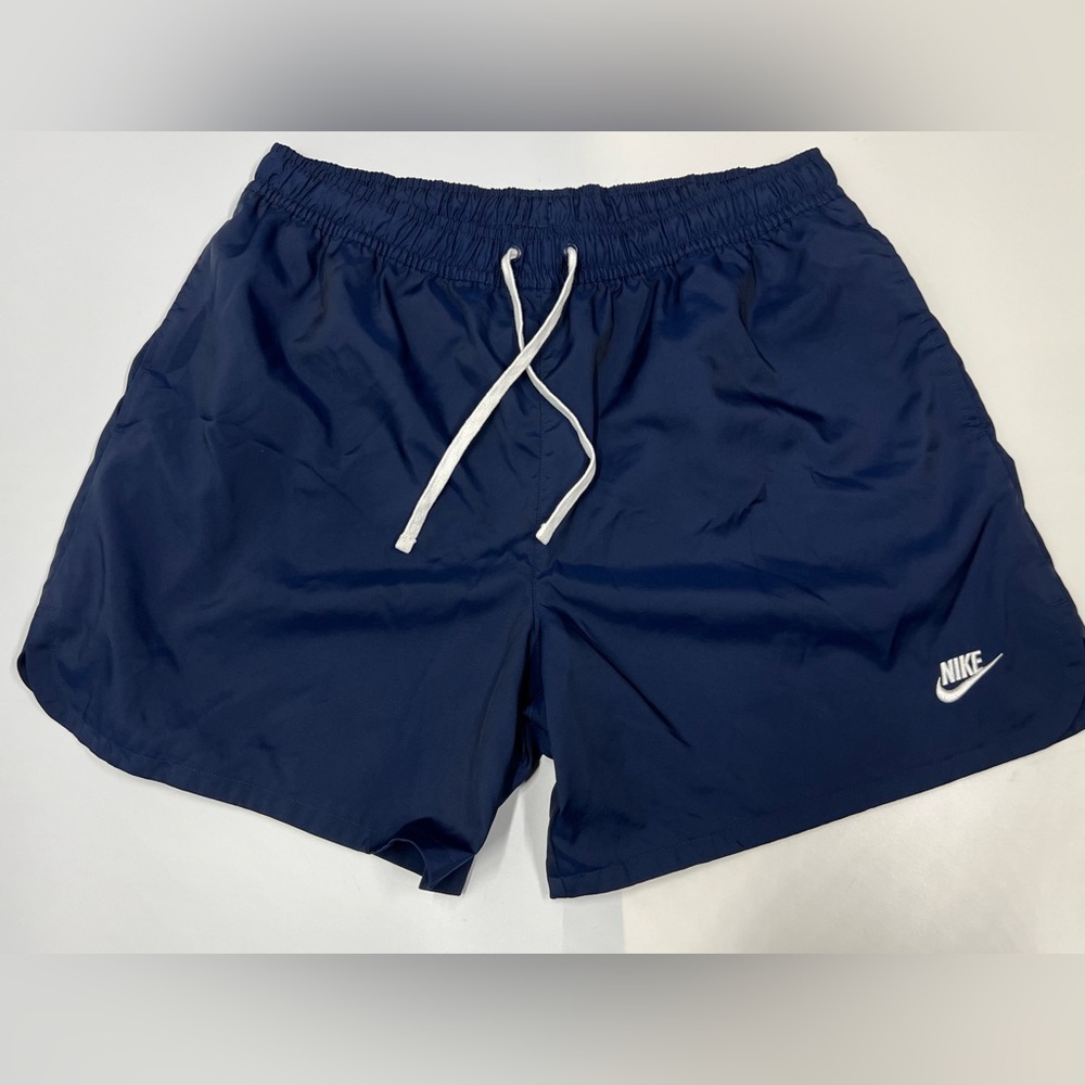 Men's Nike Shorts Standard Fit Mid Thigh Length In Blue Size: 2X-Large